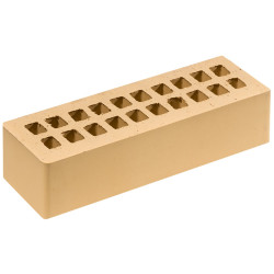 Кирпич облицовочный пустотелый Тербунский Гончар М250-300 0,71NF золотистый 250х85х65мм 363шт