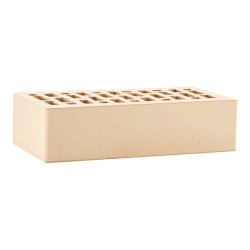 Кирпич облицовочный пустотелый ЛСР М175 1NF слоновая кость Гладкий 250х120х65мм 420шт