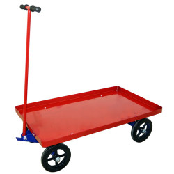 Тележка платформенная с поворотной осью ТПО 2 (г/п 450 кг, 900x600 мм, колеса литые 250 мм) Тележка платформенная с поворотной осью ТПО 2 (г/п 450 кг, 900x600 мм, колеса литые 250 мм)