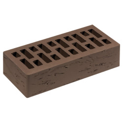 Кирпич облицовочный пустотелый Тербунский Гончар М200-250 1NF корица Старый город 250х120х65мм 264шт