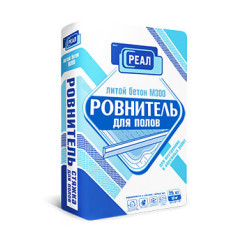 Ровнитель РЕАЛ Литой бетон для пола М300 25кг