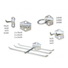 Набор крючков для перфорированной панели 46шт