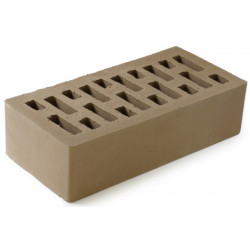 Кирпич облицовочный пустотелый Тербунский Гончар М175 1NF коричневый 250х120х65мм 264шт