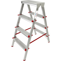 Стремянка алюминиевая двухсторонняя, 4 ступени
