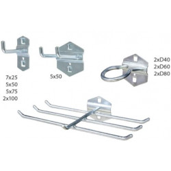 Набор крючков для перфорированной панели 31 шт