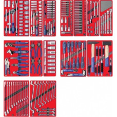 МАСТАК Набор инструментов ЛИДЕР для тележки, 14 ложементов, 270 предметов