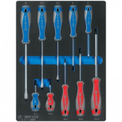 KING TONY Набор отверток, ложемент, 10 предметов