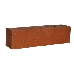 Кирпич облицовочный пустотелый КЕРМА М300 0,5NF красный Риф 250х60х65мм 600шт