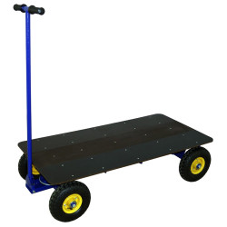 Тележка платформенная с поворотной осью ТПО О (г/п 450 кг, 1200x600 мм, колеса литые 250 мм) Тележка платформенная с поворотной осью ТПО О (г/п 450 кг, 1200x600 мм, колеса литые 250 мм)